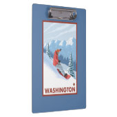 Snowboarder-Szene - Washington Klemmbrett (Rechts)