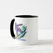 Snowboarder tasse (Vorderseite Links)