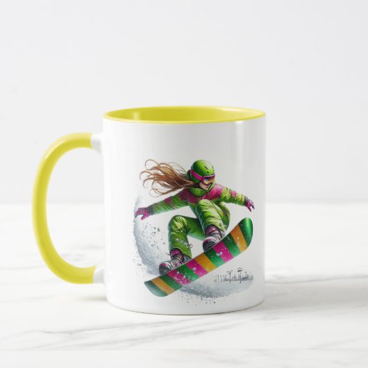 Snowboarder tasse (Links)