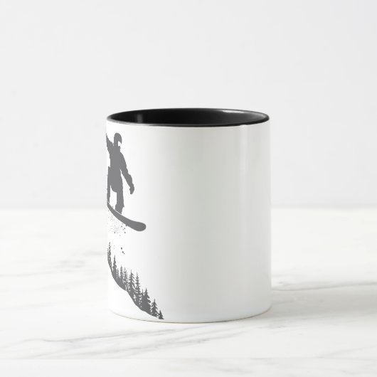 Snowboarder Tasse (Zentrum)
