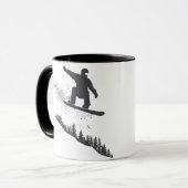 Snowboarder Tasse (Vorderseite Links)