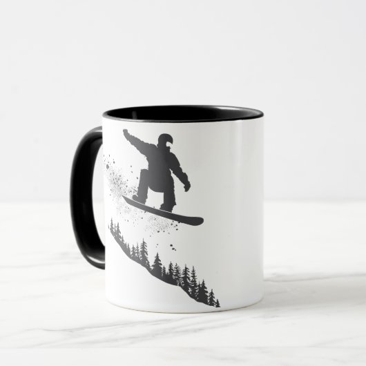 Snowboarder Tasse (Vorderseite Links)