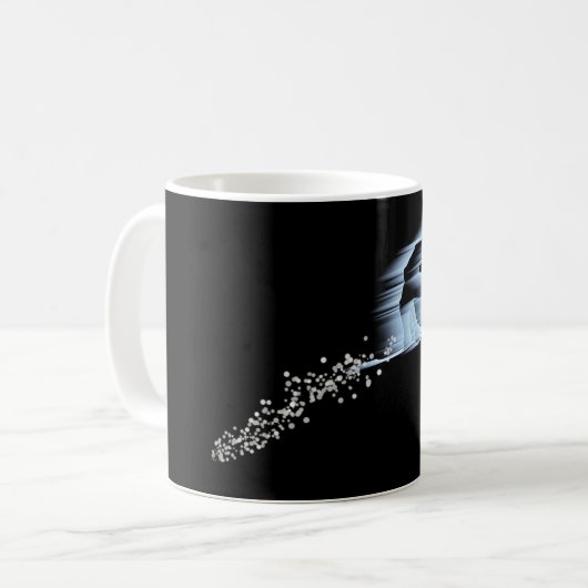 Snowboarder-Tasse Kaffeetasse (Vorderseite Links)