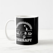 Snowboarder Therapy Snowboarder Skull Mountains F Kaffeetasse (Links)
