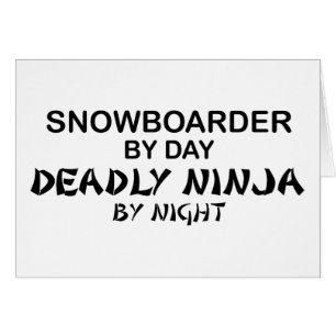 Snowboarder tödliches Ninja bis zum Nacht
