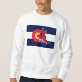 Snowboarder und Colorado Sweatshirt (Vorderseite)
