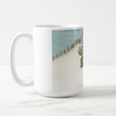 Snowboarder und Segelschnecke Kaffeetasse (Links)
