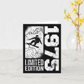 Snowboarder Vintag 1975 Geburtstag Snowboarden Sno Karte (Gelbe Blume)