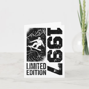 Snowboarder Vintag 1997 Geburtstag Snowboarden Sno Karte