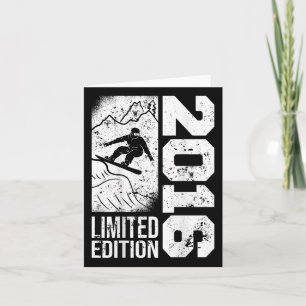 Snowboarder Vintag 2016 Geburtstag Snowboarden Sno Karte