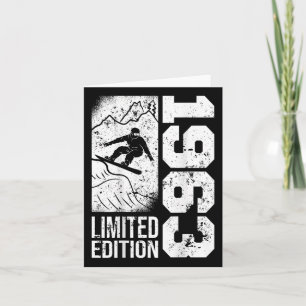 Snowboarder Vintage 1963 Geburtstag Snowboarding S Karte