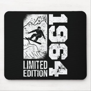 Snowboarder Vintage 1964 Geburtstag Snowboarding S Mousepad