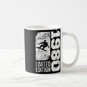 Snowboarder Vintage 1980 Geburtstag Snowboarding S Kaffeetasse