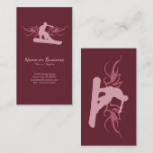 Snowboarder Visitenkarte (Vorne/Hinten)