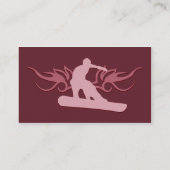 Snowboarder Visitenkarte (Rückseite)