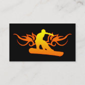 Snowboarder Visitenkarte (Rückseite)