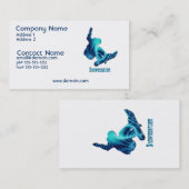 Snowboarder-Visitenkarte Visitenkarte (Vorne/Hinten)