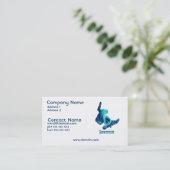 Snowboarder-Visitenkarte Visitenkarte (Stehend Vorderseite)