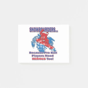 Snowboarder-Weil-Pro-Ball-Spieler-Need-Heros-T Post-it Klebezettel