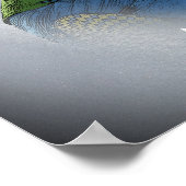 Snowboarder - wenn es zu steil ist poster (Ecke)