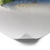 Snowboarder - wenn es zu steil ist poster (Ecke)