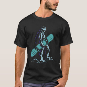 Snowboarder Winter Action Sports Kunst T-Shirt