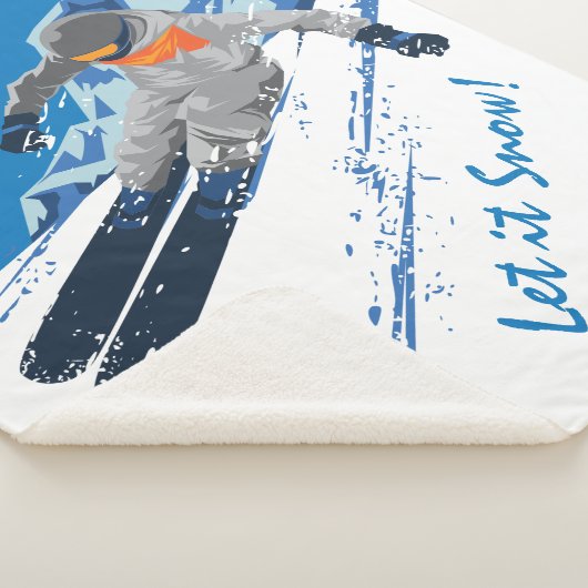 Snowboarder Wintersport, Personalisiert Sherpadecke (3/4)
