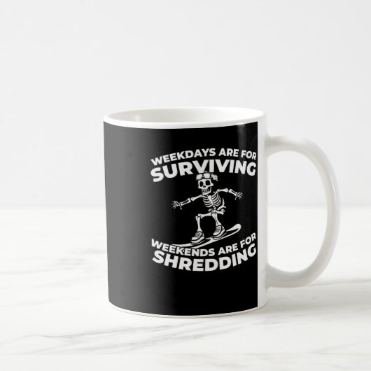 Snowboarder - Wintersport Snowboarden Snowboard Kaffeetasse (Rechts)
