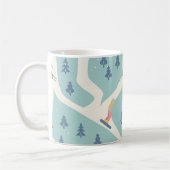 Snowboarder, Wintersportort, aktive Erholung. Kaffeetasse (Links)