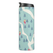 Snowboarder, Wintersportort, aktive Erholung. Thermosbecher (Nach rechts gedreht)