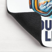 Snowboardfahren Cooler Snowboarder Bergab Freeride Mousepad (Ecke)