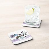 Snowboardfreude Getränkeuntersetzer (Rechte Seite)