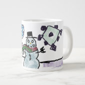 Snowboardfreude Jumbo-Tasse (Vorderseite Rechts)