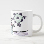 Snowboardfreude Jumbo-Tasse (Rechts)