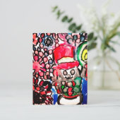 Snowboardfreude Postkarte (Stehend Vorderseite)