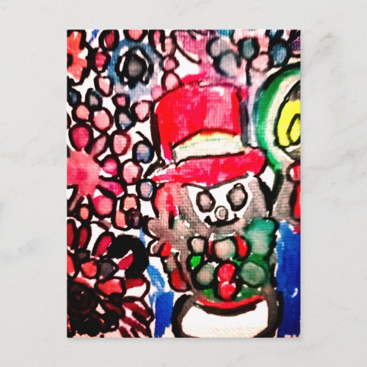 Snowboardfreude Postkarte (Vorderseite)