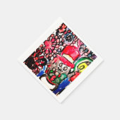 Snowboardfreude Serviette (Ecke)