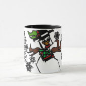 Snowboardfreude Tasse (Zentrum)