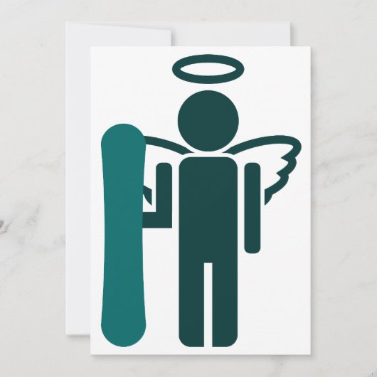 Snowboardgel Einladung (Vorderseite)