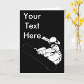 Snowboarding 3 karte (Gelbe Blume)