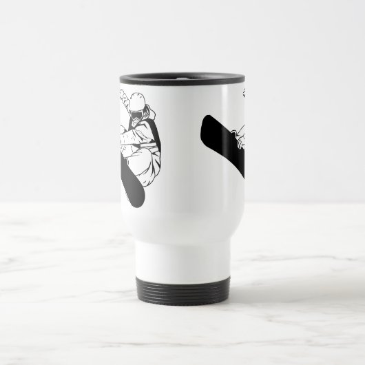 Snowboarding 3 reisebecher (Mittel)