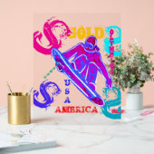 SNOWBOARDING  ACRYLSCHILD (Hochzeit)