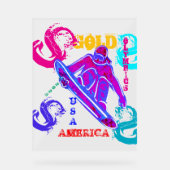 SNOWBOARDING  ACRYLSCHILD (Vorderseite)
