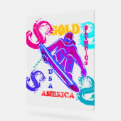 SNOWBOARDING  ACRYLSCHILD (Winkel)