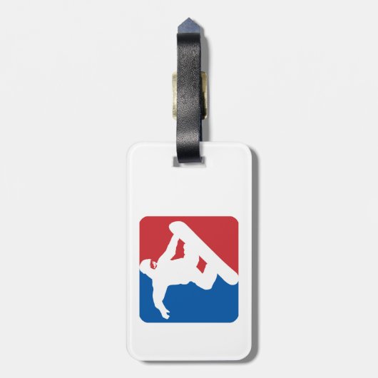 Snowboarding All Star Gepäckanhänger (Rückseite vertikal)