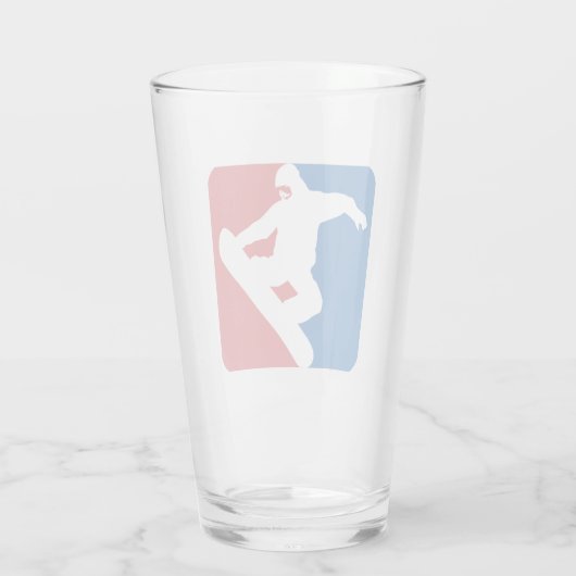 Snowboarding All Star Glas (Rückseite)