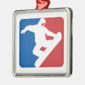 Snowboarding All Star Ornament Aus Metall (Links)