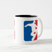 Snowboarding All Star Zweifarbige Tasse (VorderseiteRechts)