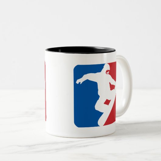 Snowboarding All Star Zweifarbige Tasse (VorderseiteRechts)