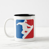 Snowboarding All Star Zweifarbige Tasse (Links)